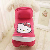 Cartoon Printed Pet Winter Dog &Cats clothes XS S M L XL XXL Pet Supplies Free Shipping
