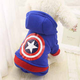 Cartoon Printed Pet Winter Dog &Cats clothes XS S M L XL XXL Pet Supplies Free Shipping