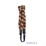 2.5cm wide fashion bohemian wigs braid thick wide headband-Free Shipping