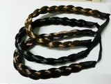 2.5cm wide fashion bohemian wigs braid thick wide headband-Free Shipping