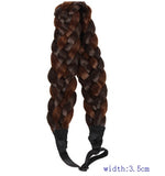 2.5cm wide fashion bohemian wigs braid thick wide headband-Free Shipping
