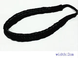 2.5cm wide fashion bohemian wigs braid thick wide headband-Free Shipping