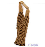 2.5cm wide fashion bohemian wigs braid thick wide headband-Free Shipping