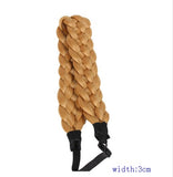 2.5cm wide fashion bohemian wigs braid thick wide headband-Free Shipping