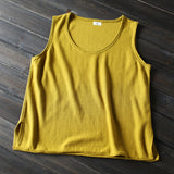 New Summer Cotton Women Vest Knitted Solid Color- Free Shipping