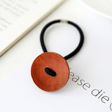 Solid wood Button Hair Accessories for Girls Kids Women-Free Shipping