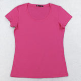High Quality 21 Candy Color Cotton Basic T-shirt Women Casual - Free Shipping