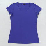 High Quality 21 Candy Color Cotton Basic T-shirt Women Casual - Free Shipping