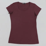 High Quality 21 Candy Color Cotton Basic T-shirt Women Casual - Free Shipping