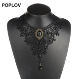 Black&White Lace Choker Necklace - Free Shipping