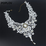 Black&White Lace Choker Necklace - Free Shipping