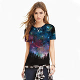 Blue sky digital print 3D T-shirt - Free Shipping