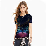 Blue sky digital print 3D T-shirt - Free Shipping