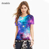 Blue sky digital print 3D T-shirt - Free Shipping