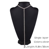 2017 Rhinestone Double Choker Necklaces - Free Shipping